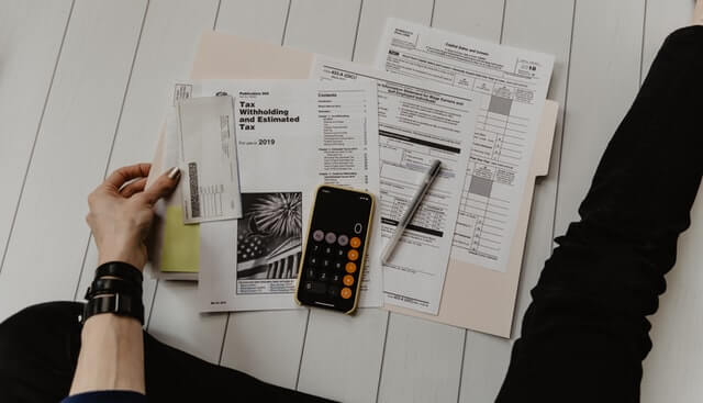 Figure 2 Duty and tax forms to fill out during shipping