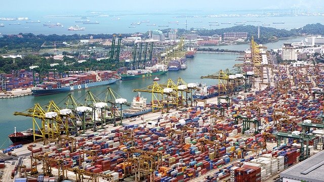 Figure 8 A busy seaport