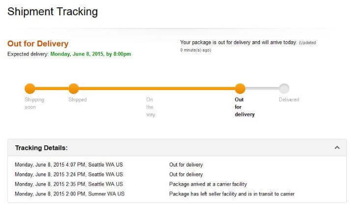Tracking Status of a Cargo Being Shipped to Amazon FBA