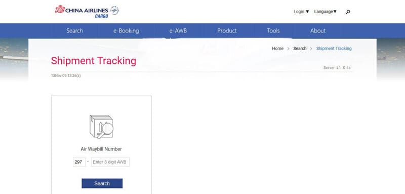 China Aairline Cargo Tracking