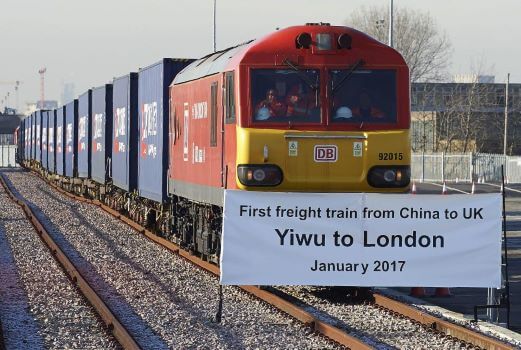 First train to travel from China to the UK First train to travel from China to the UK