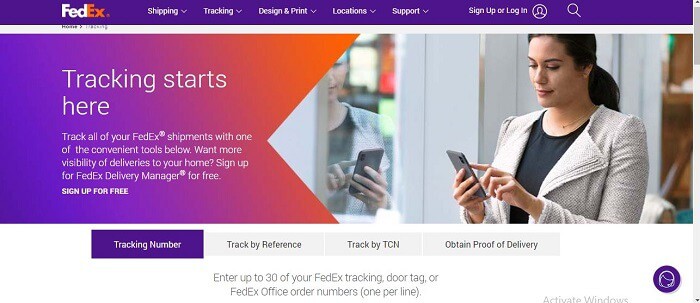 FedEx Tracking system