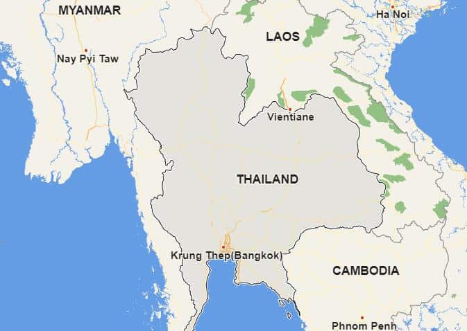 Thailand map