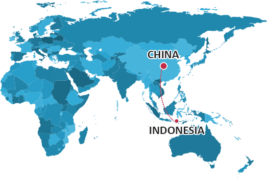 China to Indonesia Shipping