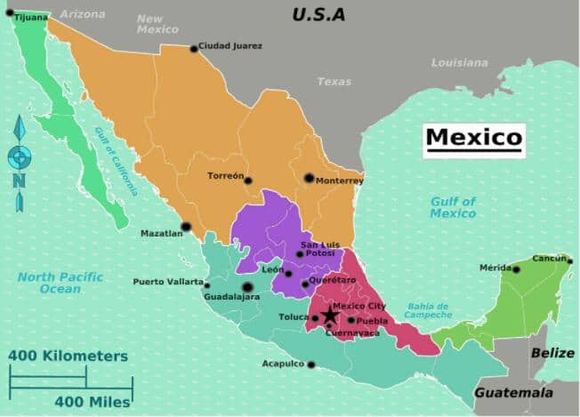 Mexico map