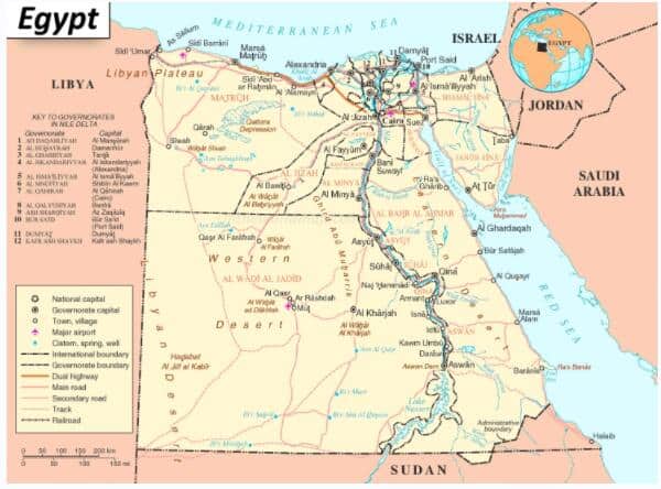 Egypt map