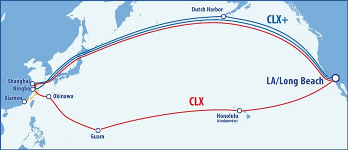 China to USA Shipping Routes