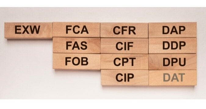 Alternative incoterms to EXW