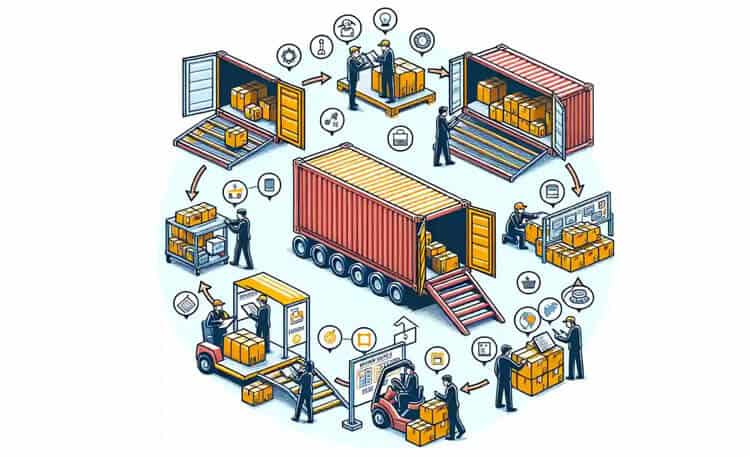 Container-devanning-Process