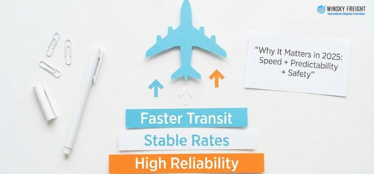 Express courier is best for speed, while standard air freight balances cost for larger shipments Express courier is best for speed, while standard air freight balances cost for larger shipments