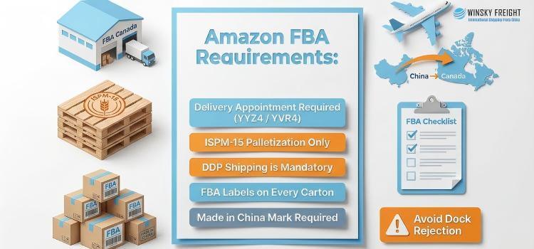 Amazon FBA requires DDP terms and precise labeling to prevent shipment rejection at the fulfillment center Amazon FBA requires DDP terms and precise labeling to prevent shipment rejection at the fulfillment center