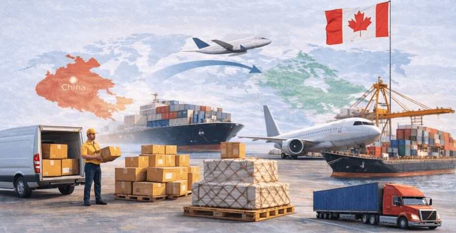 Shipping small packages from China to Canada