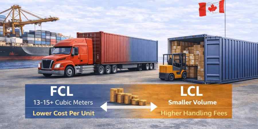 FCL vs LCL Shipping from China to Canada FCL vs LCL Shipping from China to Canada