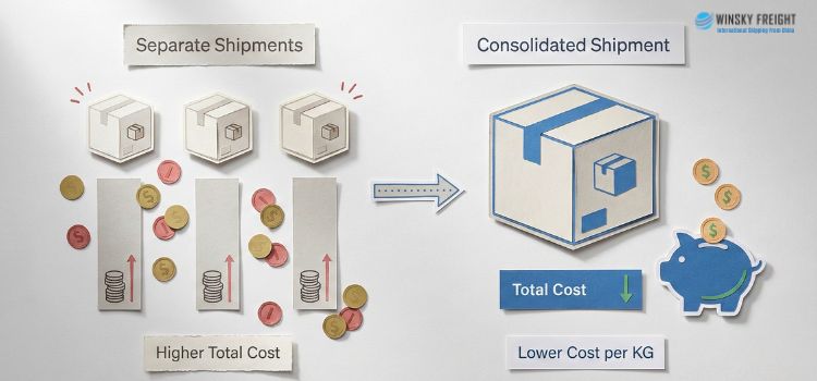 Canadian importers can reduce the cost of cargo using the consolidating strategy
