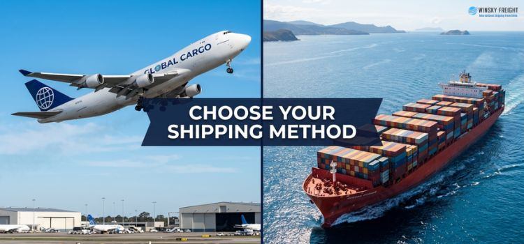 Shipping Alibaba goods via air, sea, and rail routes
