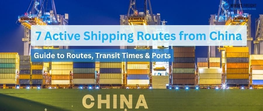 Shipping routes from China